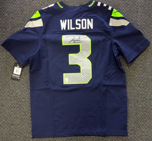 Mens Seattle Seahawks Russell Wilson Nike White Game Jersey