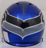 Russell Wilson Autographed Seattle Seahawks Blue Chrome Speed Mini Helmet In Silver RW Holo Stock #145842