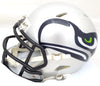 Russell Wilson Autographed AMP Seattle Seahawks Speed Mini Helmet In Black RW Holo Stock #179112