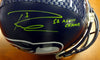 Russell Wilson Autographed Seattle Seahawks Super Bowl Full Size Helmet "SB XLVIII Champs" In Green RW Holo Stock #72350