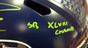 Russell Wilson Autographed Seattle Seahawks Speed Full Size Helmet "SB XLVIII Champs" In Green RW Holo Stock #94267