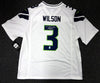 Seattle Seahawks Russell Wilson Autographed White Nike Twill Jersey Size XXL RW Holo Stock #71435