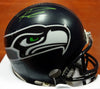 Russell Wilson Autographed Seattle Seahawks Mini Helmet In Green RW Holo Stock #71470