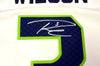 Seattle Seahawks Russell Wilson Autographed White Nike Twill Jersey Size L RW Holo Stock #90927