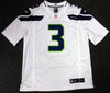 Seattle Seahawks Russell Wilson Autographed White Nike Twill Jersey Size L RW Holo Stock #90927