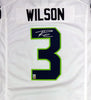 Seattle Seahawks Russell Wilson Autographed White Nike Twill Jersey Size XL RW Holo Stock #90928