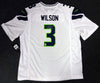 Seattle Seahawks Russell Wilson Autographed White Nike Jersey Size XXL RW Holo Stock #90930