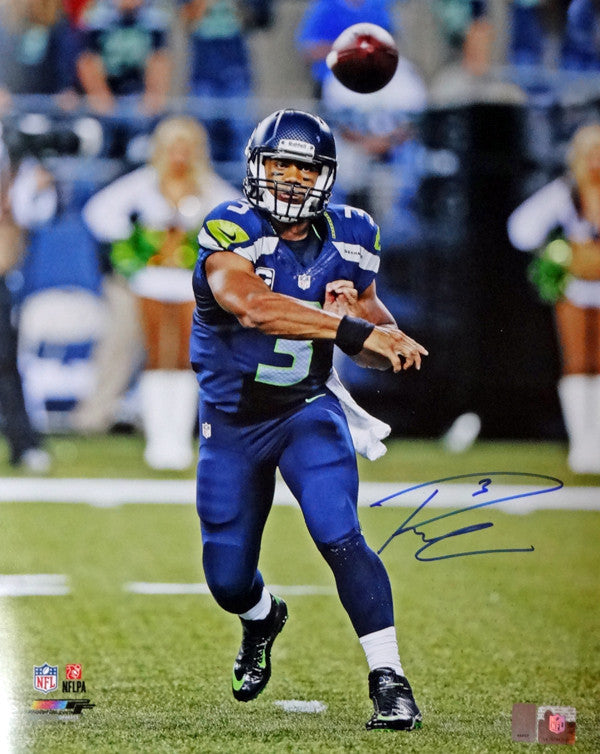 Russell Wilson Autographed 16x20 Photo Seattle Seahawks RW Holo Stock #95139