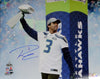 Russell Wilson Autographed 16x20 Photo Seattle Seahawks Super Bowl Trophy RW Holo Stock #95144