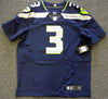 Seattle Seahawks Russell Wilson Autographed Blue Nike Elite Jersey Size 48 RW Holo Stock #60976