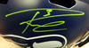 Russell Wilson Autographed Seattle Seahawks Speed Full Size Helmet In Green RW Holo Stock #94105
