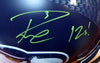 Russell Wilson Autographed Seattle Seahawks Full Size Helmet "12s" In Green RW Holo Stock #104262