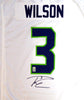 Seattle Seahawks Russell Wilson Autographed White Nike Jersey Size XL RW Holo Stock #105023