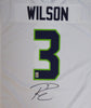 Seattle Seahawks Russell Wilson Autographed White Nike Jersey Size XXL RW Holo Stock #105024