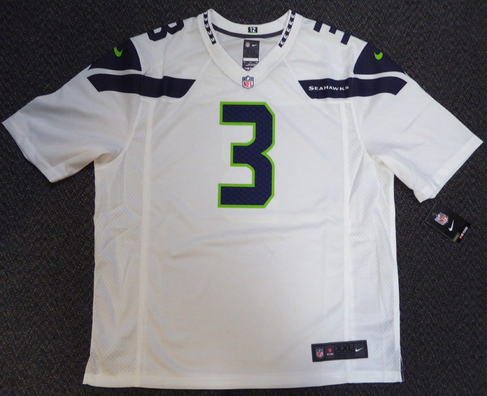 Seattle Seahawks Russell Wilson Autographed White Nike Jersey Size XXL – Russell  Wilson Direct
