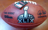 Russell Wilson Autographed Super Bowl XLIX Leather Football Seattle Seahawks RW Holo Stock #105020