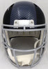 Russell Wilson Autographed Seattle Seahawks Matte Black Speed Full Size Replica Helmet In Silver RW Holo Stock #145782