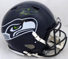 Russell Wilson Autographed Seattle Seahawks Full Size Speed Authentic Helmet In Green RW Holo Stock #145783