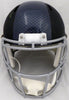 Russell Wilson Autographed Seattle Seahawks Matte Black Speed Full Size Replica Helmet In Green RW Holo Stock #145844