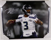 Russell Wilson Autographed Framed 24x30 Canvas Photo Seattle Seahawks Super Bowl XLVIII RW Holo Stock #125707