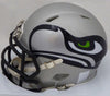 Russell Wilson Autographed AMP Seattle Seahawks Speed Mini Helmet In Green RW Holo Stock #159116