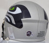 Russell Wilson Autographed AMP Seattle Seahawks Speed Mini Helmet In Green RW Holo Stock #159116