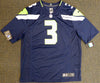Seattle Seahawks Russell Wilson Autographed Blue Nike Jersey Size XL RW Holo Stock #130738