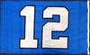 Russell Wilson Autographed Seattle Seahawks 12th Man 3x5 12 Flag RW Holo Stock #130717