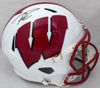 Russell Wilson Autographed Wisconsin Badgers Full Size Speed Replica Helmet RW Holo Stock #178963