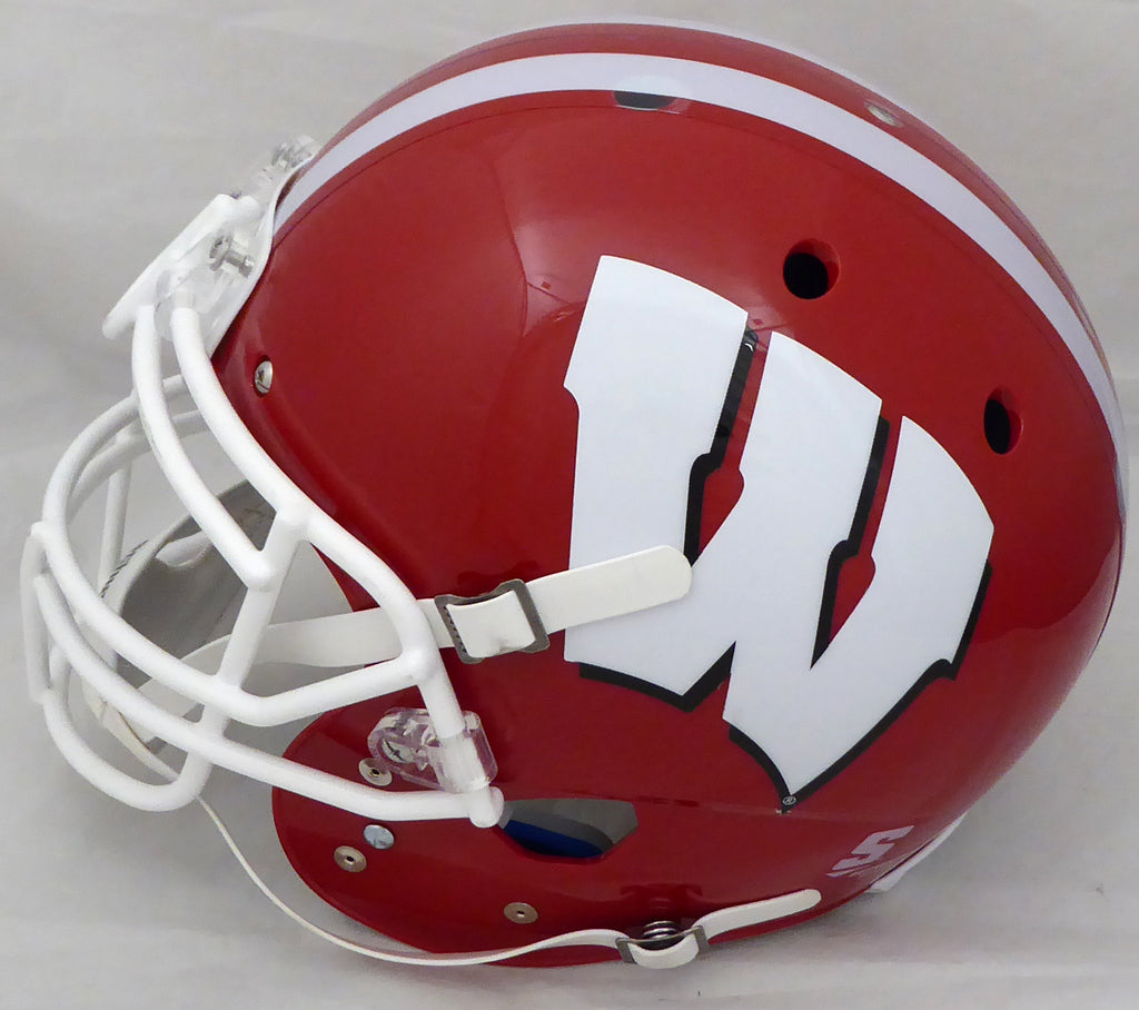 Russell Wilson Autographed Red Wisconsin Badgers Full Size Authentic P – Russell Wilson Direct